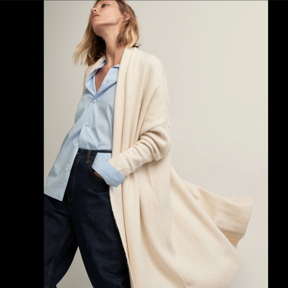Zara Sweaters - Zara Long Cream Sweater Cardigan